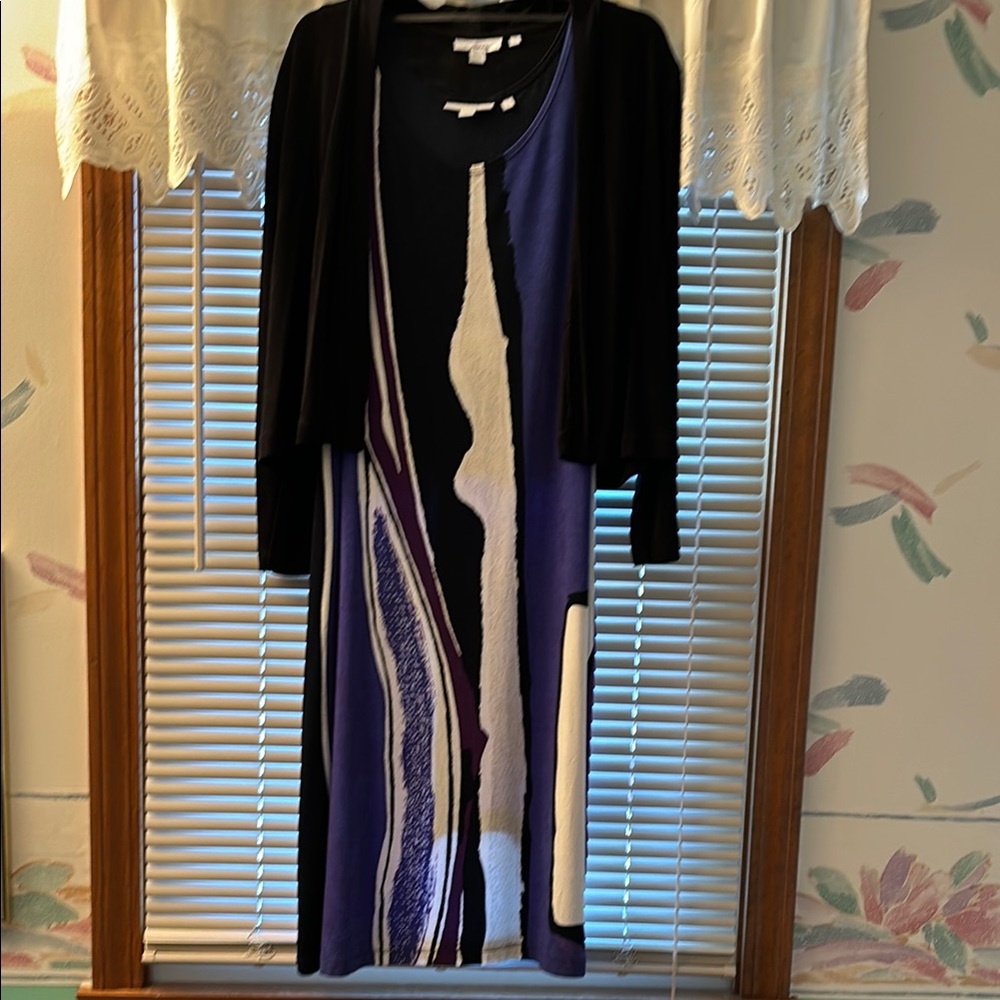 Chico’s Travelers tank dress w/jacket